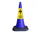 750mm Danger Overhead Cables Road Cone